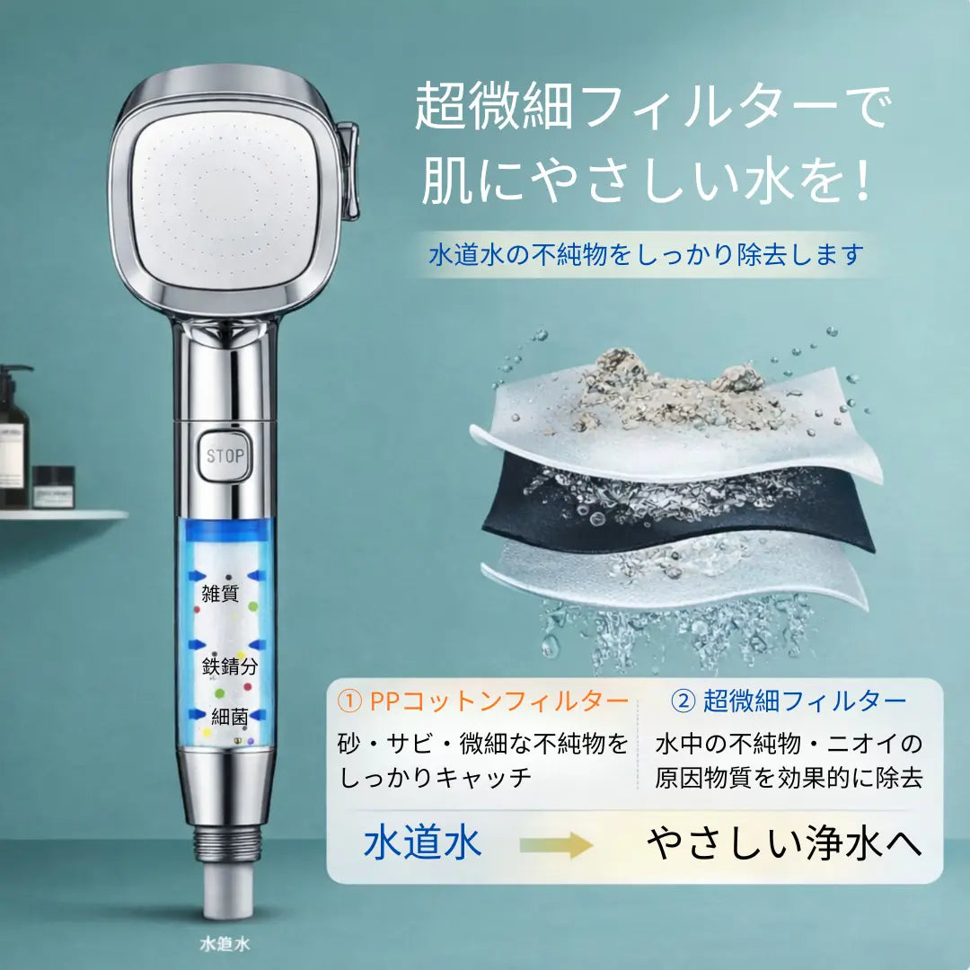 【本日終了！NO.1位 獲得】AmadelShower™ 多機能シャワー